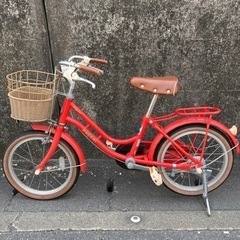 子供用自転車 子供車 PARTENZA レッド シングル 16インチ