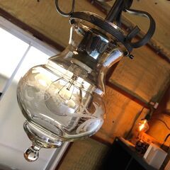 🔥🔥送料無料・設置無料有り🔥🔥イタリー製ガラス 4灯 シャンデリア ダウンライト アイアンフレーム アンティーク調