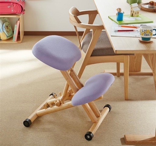 学習デス　学習椅子　スタイルチェア　姿勢イス　バランスチェア　チェア　グリーン　BC-101　姿勢　学習イス　学習チェア　木製　高さ4段階調節　座面奥行き調節可能　背筋良くなる
