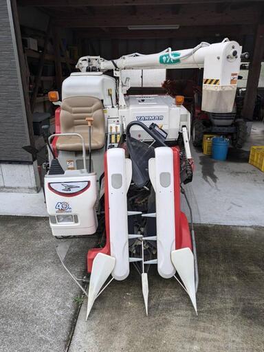 【取引終了】ヤンマー コンバイン Ee211G(40周年記念号) グレンタンク 68時間 10.5馬力 2条刈 刈取スライド　【熊本】
