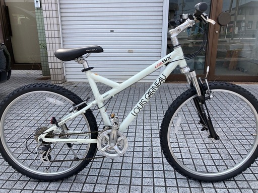 【マウンテン】ルイガノ製　美品❗️3x8段変速　前後タイヤ新品❗️フロントサスペンション仕様　若林自転車　浜大津店　SALE中❗️
