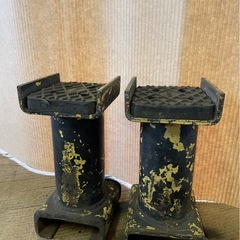 ⑭ビシャモン リフトアタッチメント 足ゲタ延長台/2個/車整備 /ガード付き/リフト用フレーム/柱リフト/カーメンテナンス/フレームパッド 