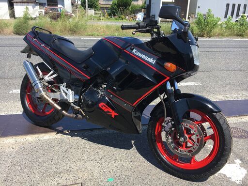 福山市 瀬戸町 カワサキ GPX250R -Ⅱ R2 EX250E 規制前45馬力 Wディスク 実働 書類付き 吹け上がり良好 レストア レース カスタムベースにも