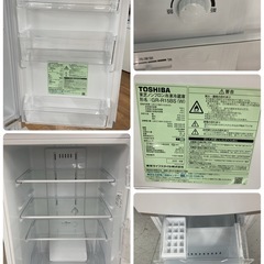 S761 ⭐ TOSHIBA ２ドア冷蔵庫（153L 右開き）20年製 GR-G15BS ⭐動作確認済 ⭐クリーニング済