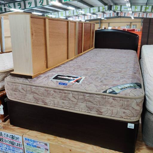【愛品倶楽部柏店】収納付きシングルベッド 「F:フランスベッド 」「M:フランスベッド Z-HIスプリング」