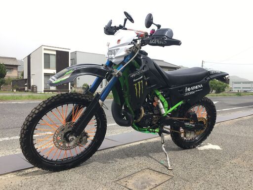 福山市 瀬戸町 カワサキ KDX125SR DX125A 実働 書類付き アルミ倒立フォーク RSVチャンバー 林道 モトクロス エンデューロ カスタムベースにも 福山市 瀬戸町 カワサキ KDX125SR DX125A 実働 書類付き アルミ倒立