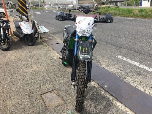 福山市 瀬戸町 カワサキ KDX125SR DX125A 実働 書類付き アルミ倒立