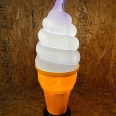 a(6588) 直接お引き取り歓迎!ソフトクリーム 日世コーン 電飾看板 ソフトスタンド ライト 100V 12W 50/60Hz 店舗用