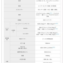 8/23まで SHARP ドラム式洗濯機 ES-ZH1  送料込み相談