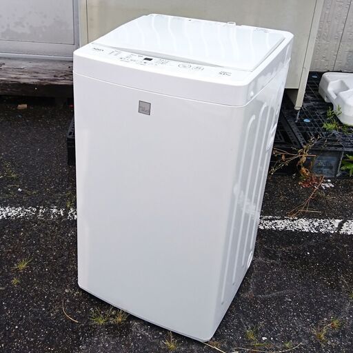 【引き取り限定中古品】AQUA アクア 全自動洗濯機 AQW-GS5E6 5.0kg 2019年製