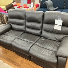 3人掛けソファ グレー 中古 破れ汚れあり