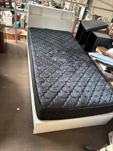 ⭐︎コンセント、収納付き⭐︎シングルベッド＋マットレスセット