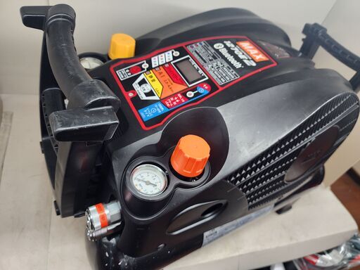 【引取限定】MAX　高圧2口常圧2口エアコンプレッサー　AK-HL1270E2　ブラック 【安佐北店】【中古】