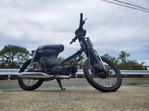 福岡　ホンダ　カブ　C50 原付き　\nカスタム　マットブラック　車庫保管