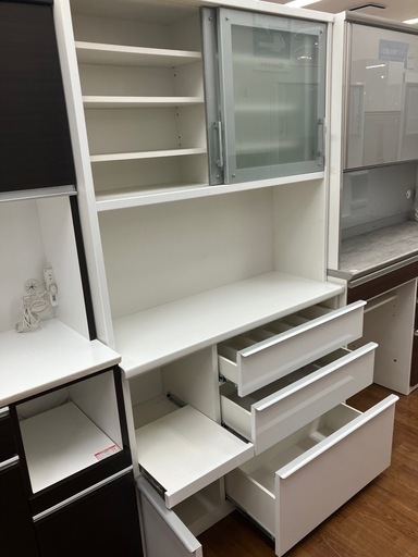 レンジボード 松田家具 ホワイト 2枚扉 44,000円 トレファク摂津店 