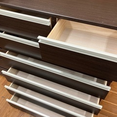 ハイチェスト ニトリ 6段 ダークブラウン 22,000円