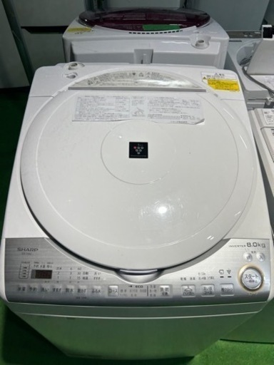 早い者勝ち大セール‼️‼️＋ご来店時、ガン×2お値引き‼️SHARP(シャープ) 2016年製 8.0kg 洗濯機