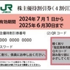 JR東日本　4割引券　お値下げ
