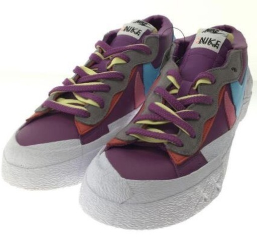 KAWS×sacai×NIKE BLAZER LOW SACAI／KAWS ナイキ×サカイ×カウズ ブレザー パープル DM7901-500 サイズ:27.5cm