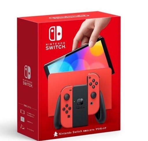 中古購入品未使用完品Nintendo Switch 有機ELモデル  マリオレッド