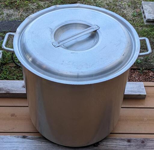 アルミ寸銅 100L 蓋付き 業務用