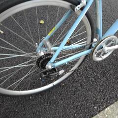 中古自転車３１８６　前後タイヤ新品！　プロギヤ　７００×２８C　７段ギヤ　アルミフレーム　４６０㎜　身長１６０㎝から