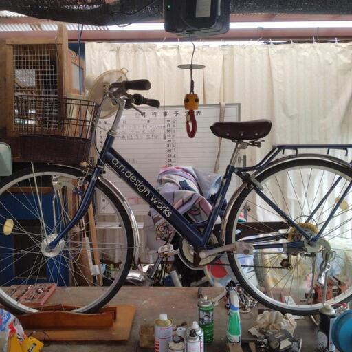 6段切り替えのママチャリ自転車