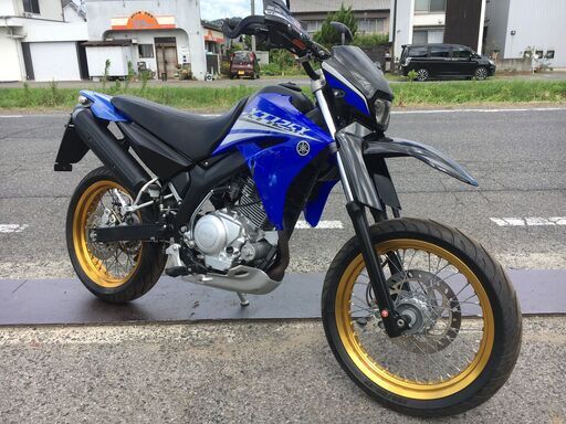 福山市 瀬戸町 ヤマハ XT125X 低走行5545km 吹け上がり良好 セル/キック付き 快速モタード タイヤバリ山 通勤 通学 カスタムベースにも