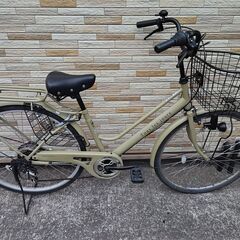 中古自転車 6段変速 26インチ ブロックダイナモ 軽整備済み 防犯登録