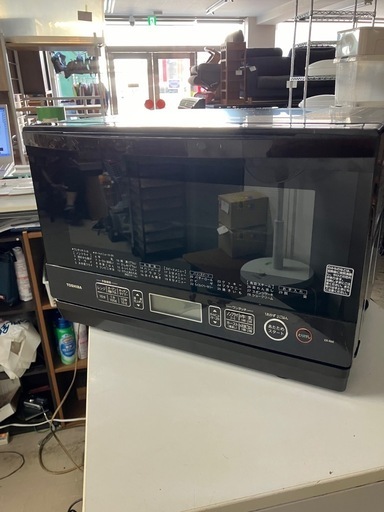 取引場所 南観音 K2408-209 TOSHIBA 電子レンジ 2018年製 ER-R6E(T) 汚れキズあり 説明書あり 動作確認済み