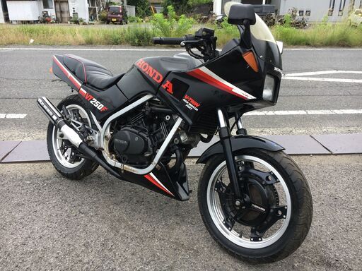 福山市 瀬戸町 ホンダ VT250FE MC08 実働 書類付 吹け上がり良好 モリワキ フォーサイト マフラー フルエキ レストア 旧車 カスタムベースにも