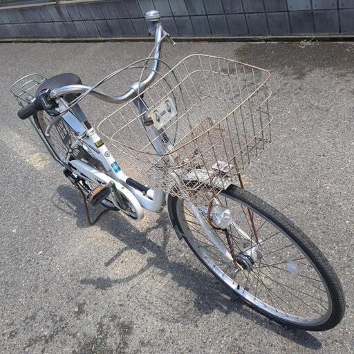 26インチ 6段変速 自転車 白