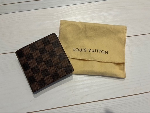 ルイビトン　ダミエ　二つ折り財布