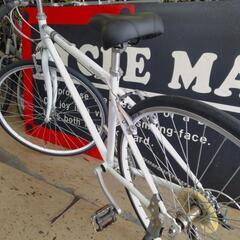 中古　クロスバイク 白