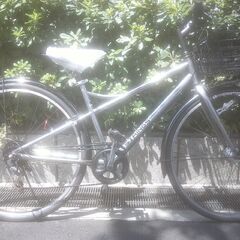 整備済み中古自転車　27インチ　税別￥14.800-　LEDオートライト　外装７段　マッハブラック807