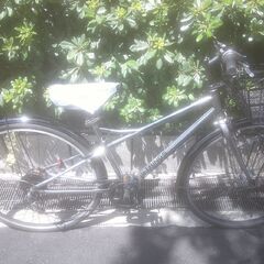 整備済み中古自転車　27インチ　税別￥14.800-　LEDオートライト　外装７段　マッハブラック807
