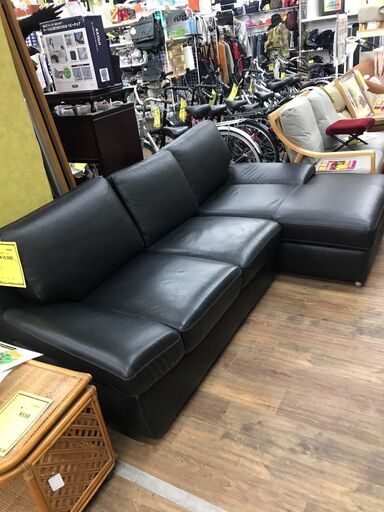 ☆740 関家具 3人掛けソファ 【リサイクルマート宇宿店】 - 3人 ☆740 関家具 3人掛けソファ 【リサイクルマート宇宿店】 - 3人