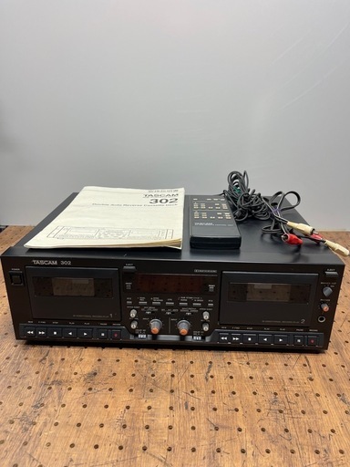 TEAC TASCAM 業務用ダブルオートリバースカセットデッキ 302 (ブラック)
