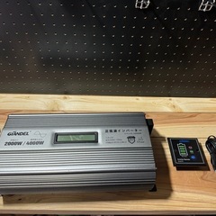 インバーター 2000w 瞬間最大4000w GIANDEL 正弦波 リモコン付き