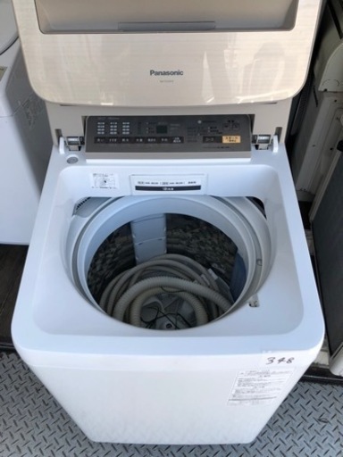 NO 348  福岡市内配送設置無料✨　パナソニック Panasonic 全自動洗濯機 （9.0kg） 即効泡洗浄 エコナビ シャンパン NA-FA90H3-N