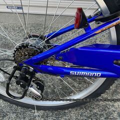 【新品★未使用】子供用マウンテンバイク　シマノ6段ギア　24インチ　ブルー