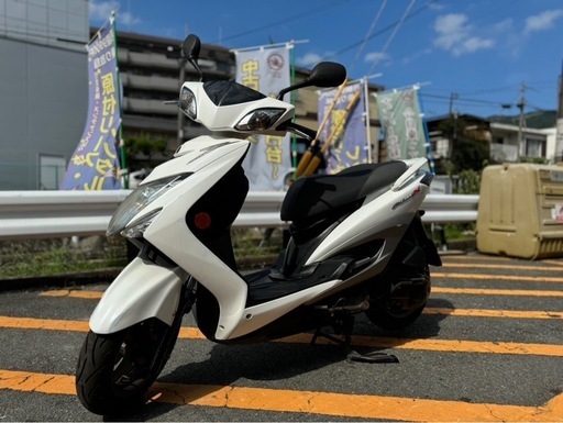 【エンジン好調•ローンOK!】YAMAHA シグナスX SR 3型 ホワイト【配送•当日納車可能】