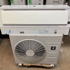 K05532　中古エアコン シャープ 2018年製 主に6畳用 冷房能力 2.2KW / 暖房能力 2.5KW
