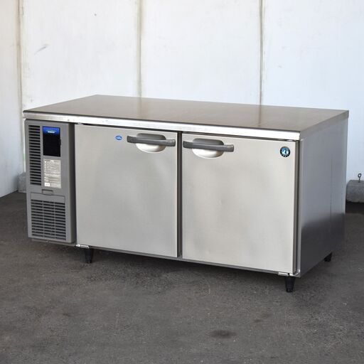 【ヤ取終了10/9】≪yt1539ジ≫ ホシザキ 業務用テーブル形冷凍冷蔵庫 RFT-150SDF-E AC100V 幅150cm コールドテーブル 2ドア/左冷凍/右冷蔵 2017年製 現状品 60713-09