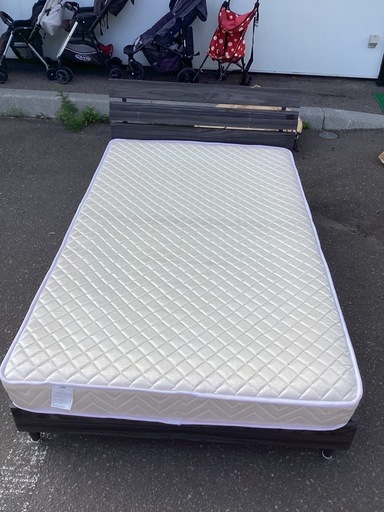 美原店　A セミダブル　　マットレス付き　ベッド　SD
