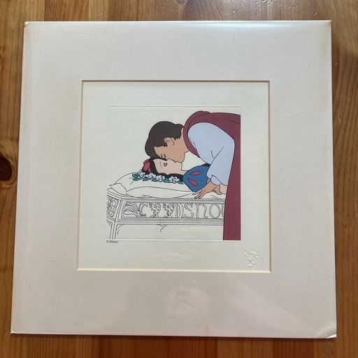 ディズニー 白雪姫 エッチング絵画 未開封 スノーホワイトキス 証明書付