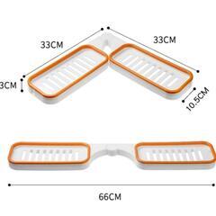 本日限定値下げ！2way！オレンジカラー！キッチン 浴室 ラック...
