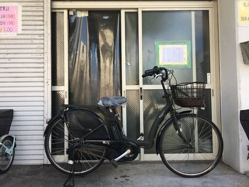 地域限定送料無料　ブリヂストン　ボーテ　三人乗り　8,7AH　子供乗せ　濃緑　ギュット　ラフィーニ　神戸市　電動自転車