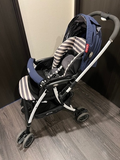 【美品】アップリカ　ラクーナAD　ラスネイビー NV　新生児対応
