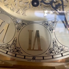 置き時計　機械式アナログホールクロック　ドイツ製　※2400010288548